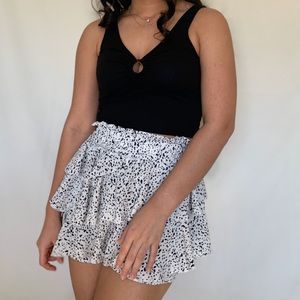 Ruffled skort